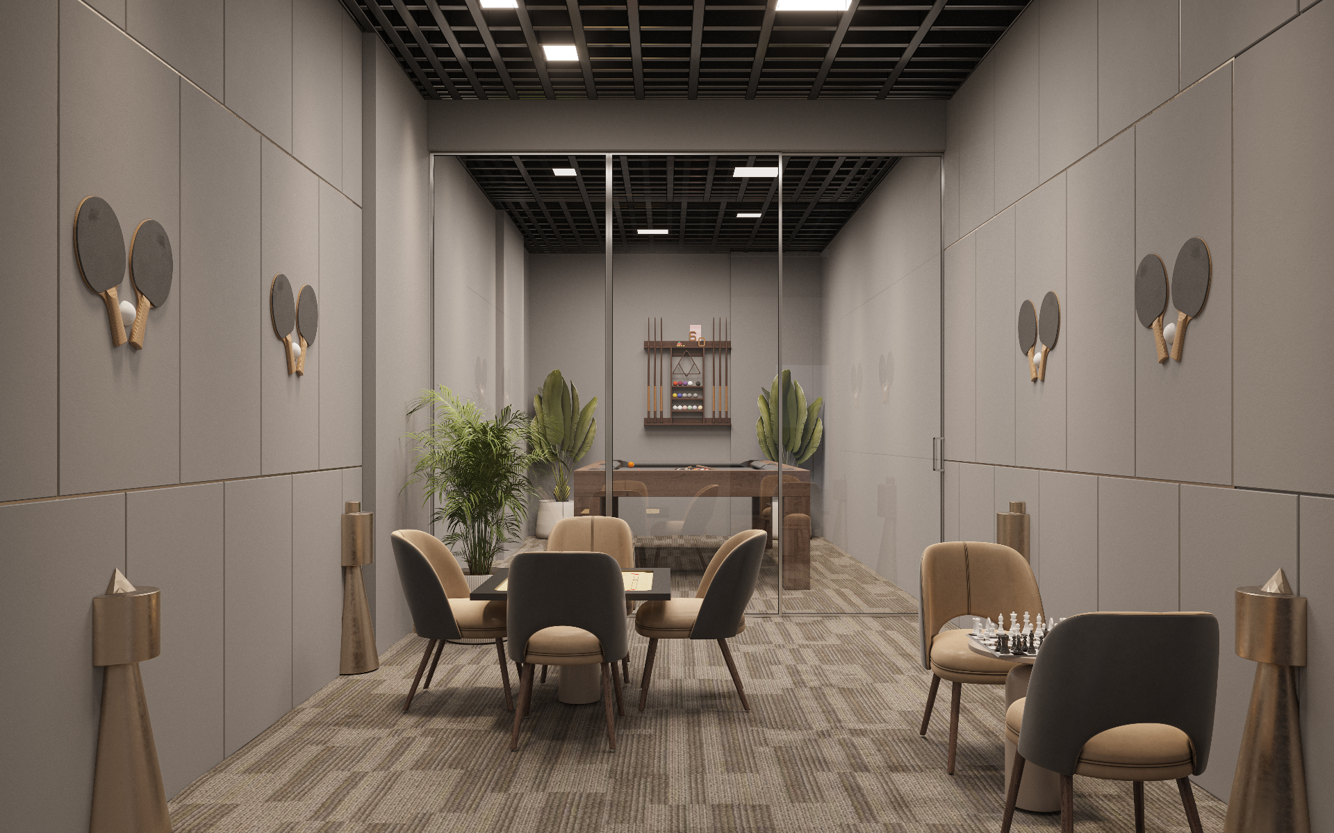 Indoor games room
