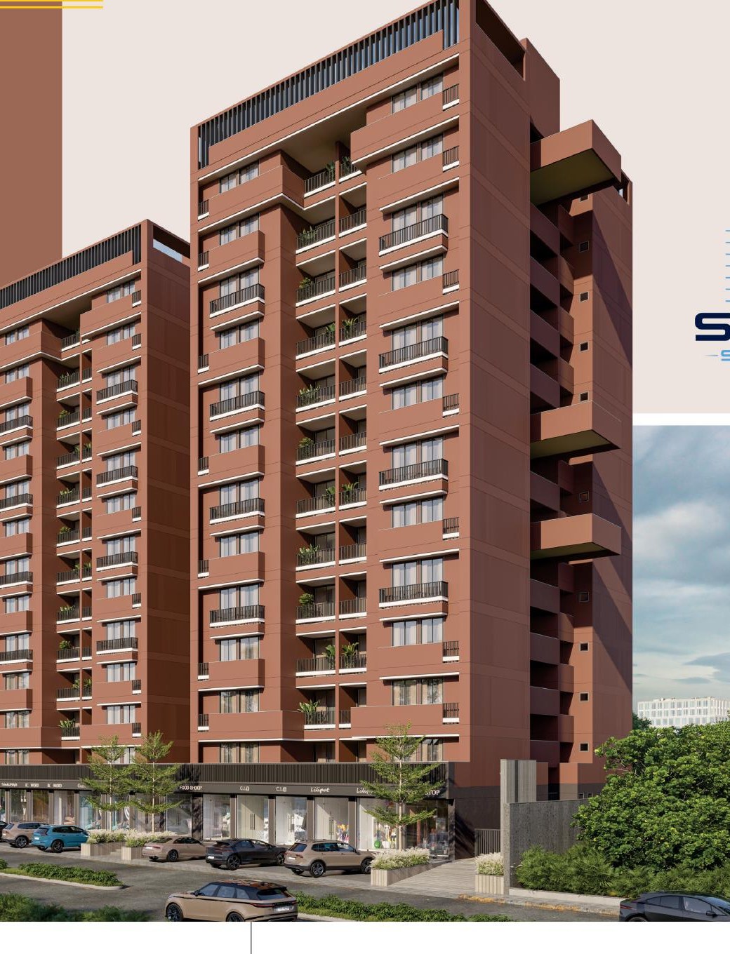 Sona Serenity tower front elevation